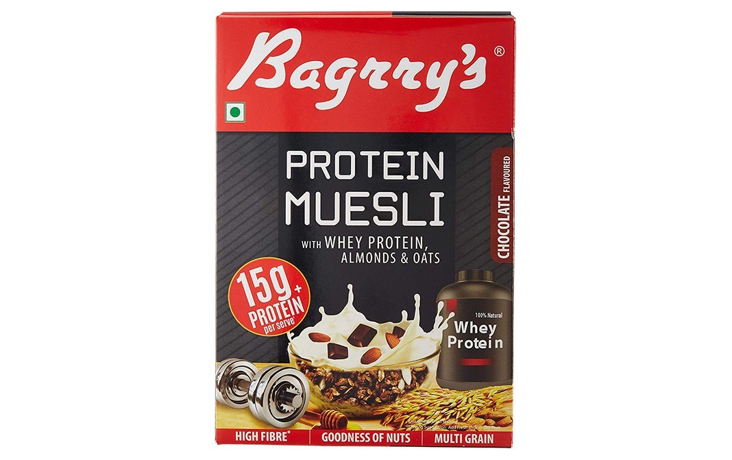 Bagrry's Protien Muesli With Whey Protein, Almonds & Oats   Box  500 grams